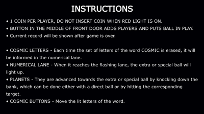 Cosmic: New Reskin - Arcade - Controls Information (null) - 1920x1080