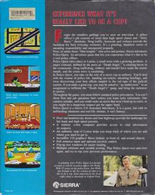 Police Quest: In Pursuit of the Death Angel - Box - Back (United States) - 800x1004