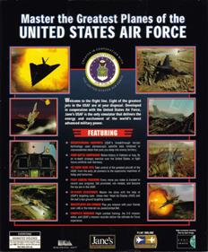 Jane's Combat Simulations USAF United States Air Force - Box - Back (North America) - 661x800