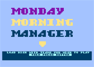 Monday Morning Manager - Screenshot - Game Title (null) - 336x240