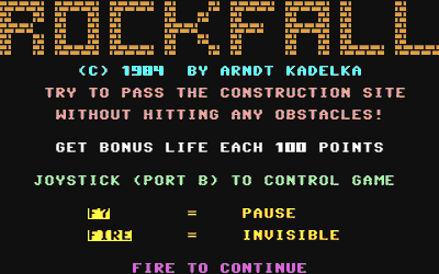Rockfall (Antarctica) - Screenshot - Game Title (World) - 320x200