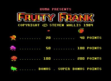 Fruity Frank - Screenshot - Game Title (null) - 686x500