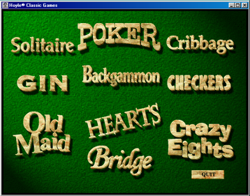 Hoyle Classic Games - Screenshot - Game Select (null) - 659x517