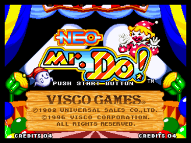 Neo Mr. Do! - Screenshot - Game Title (World) - 640x480