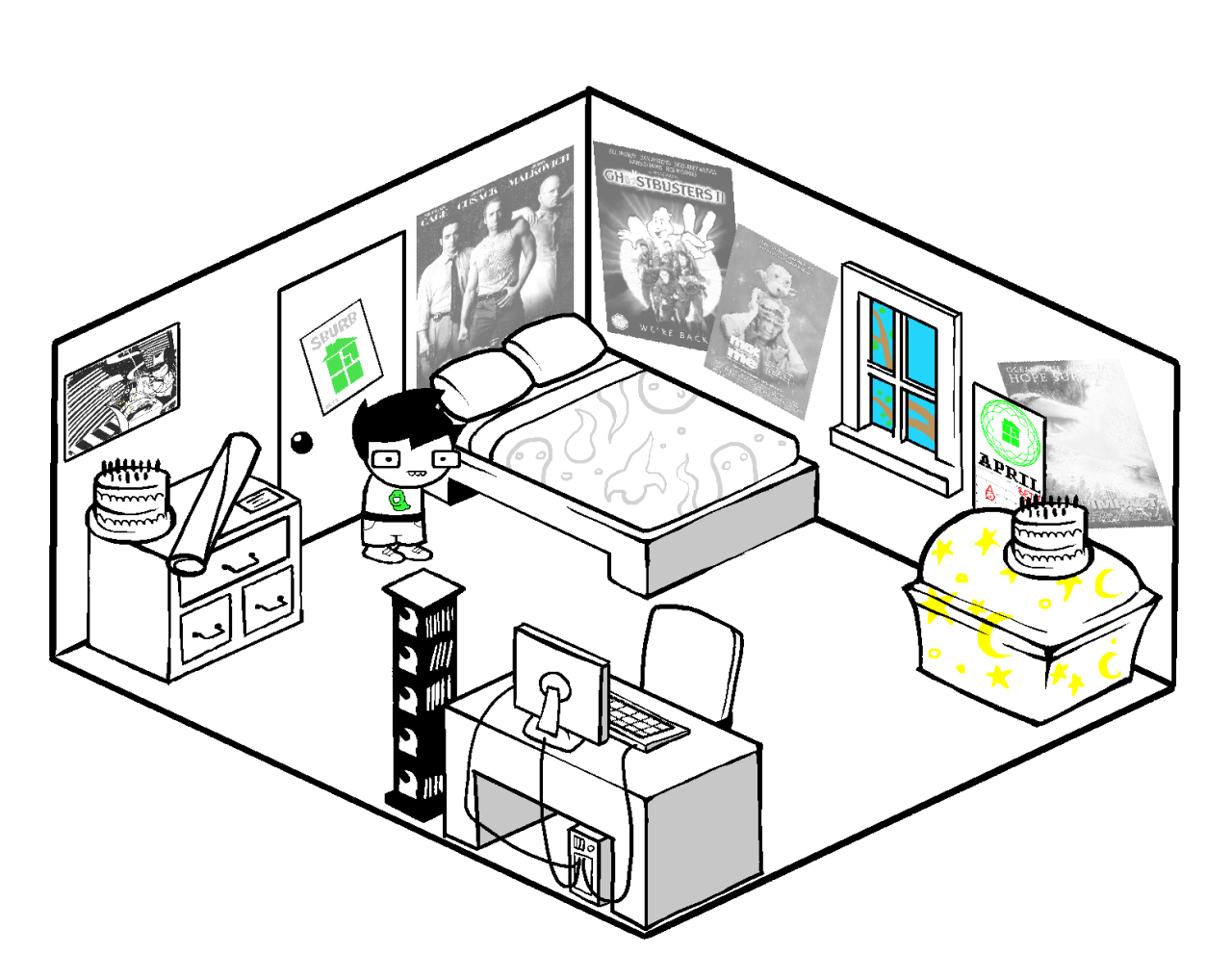Illustration of The Unofficial Homestuck Collection