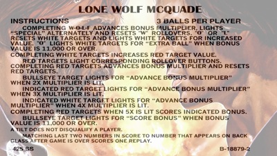 Lone Wolf McQuade - Arcade - Controls Information (null) - 1920x1080