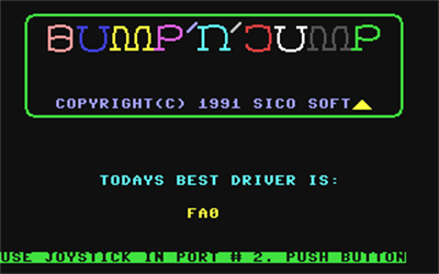 Bump'n'Jump - Screenshot - Game Title (null) - 320x200