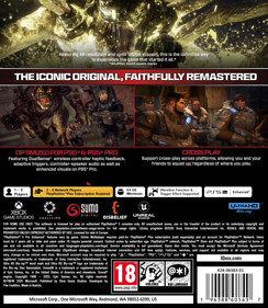 Gears of War: Reloaded - Box - Back (Europe) - 1530x1760