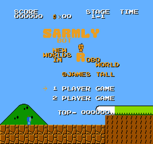 Sarmly Bot: New Worlds in RoboWorld - Screenshot - Game Title (World) - 256x240