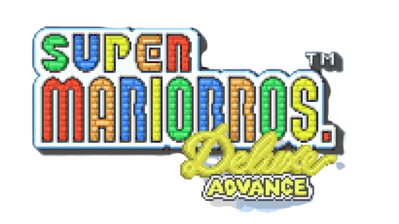 Super Mario Bros. Deluxe Advance - Clear Logo (null) - 500x281
