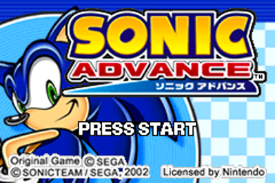 Sonic AdvanceD - Screenshot - Game Title (null) - 240x160