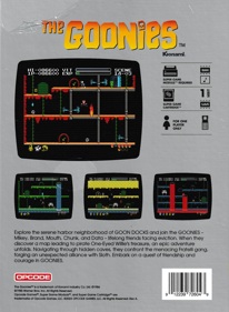 The Goonies (Opcode Games) - Box - Back (World) - 1650x2250