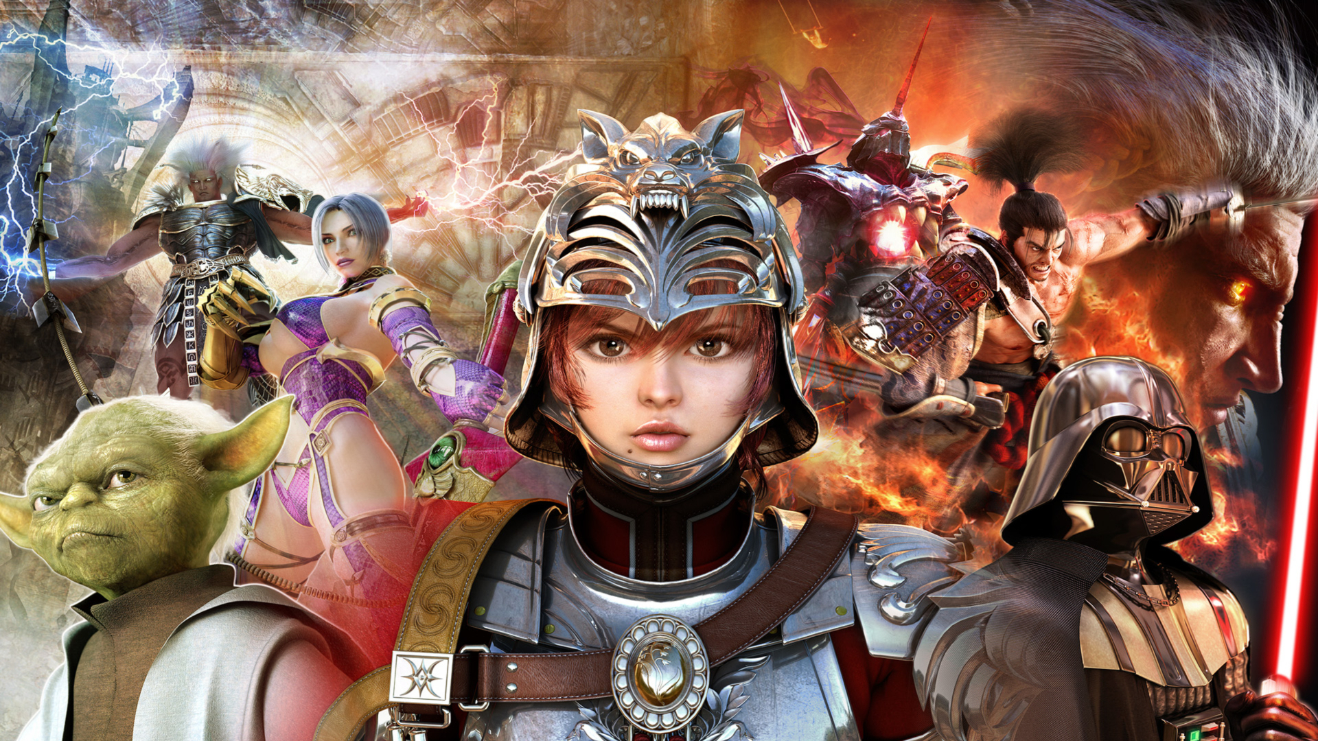 Illustration of SoulCalibur IV & Tekken 6