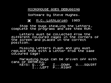 Micro Mouse Goes De-Bugging - Screenshot - Game Title (null) - 640x480