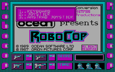 RoboCop (Ocean Software) - Screenshot - Game Title (null) - 320x200