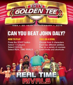 Golden Tee LIVE 2019 - Advertisement Flyer - Front (null) - 515x600