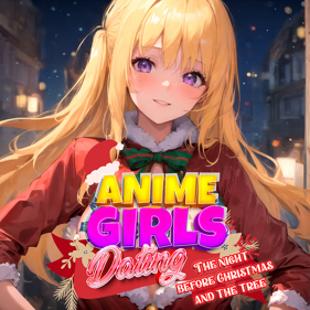 Anime Girls Dating: The Night Before Christmas and the Tree - Square (North America) - 1024x1024