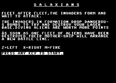 Galaxians - Screenshot - Game Title (null) - 649x465