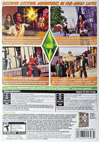 The Sims 3: World Adventures - Box - Back (North America) - 908x1296