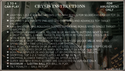 Crysis - Arcade - Controls Information (null) - 1957x1117