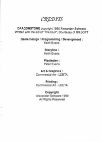 Dragonstone: The Quest - Box - Back (Europe) - 352x488