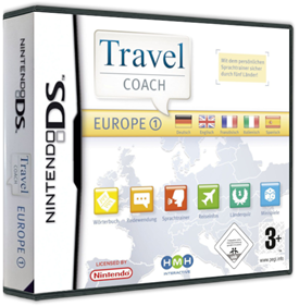 Travel Coach: Europe 1 - Box - 3D (Europe) - 587x598
