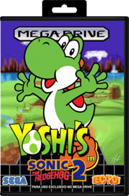 Yoshi in Sonic The Hedgehog 2 - Box - Front - Reconstructed (Brazil) - 817x1239