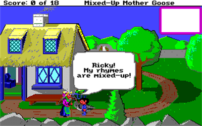 Mixed-Up Mother Goose (1991) - Screenshot - Gameplay (North America) - 320x200
