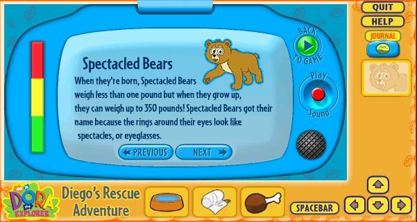 Illustration of Dora the Explorer: Diego's 3D Rescue Adventure