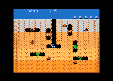 Dig Dug (1983) - Screenshot - Gameplay (North America) - 336x240