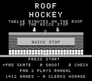 Roof Hockey - Screenshot - Game Title (World) - 256x224