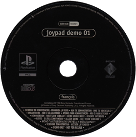 Joypad Demo 01 - Disc (France) - 500x504