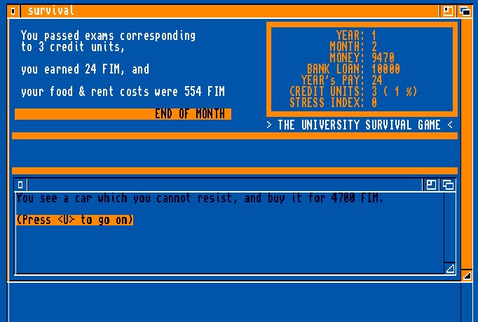 Illustration of The University Survival Game