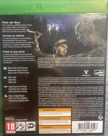 The Walking Dead: The Final Season - Box - Back (Europe) - 1233x1553