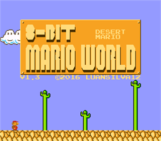 8-bit Mario World: Desert Mario - Screenshot - Game Title (null) - 256x224