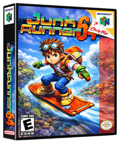 Junk Runner 64 - Box - 3D (null) - 458x553