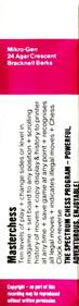Masterchess - Box - Back (United Kingdom) - 220x840