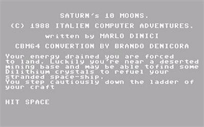 Saturn's 10 Moons - Screenshot - Game Title (null) - 320x200