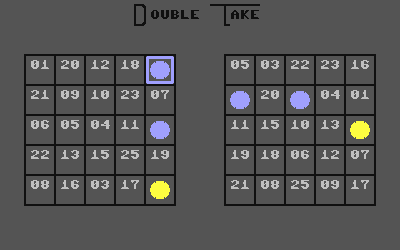 Double Take (COMPUTE! Publications) - Screenshot - Gameplay (North America) - 400x250