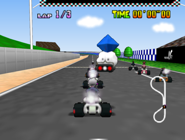 Evangelion Kart 64: Rebuild Edition - Screenshot - Gameplay (North America) - 1001x758