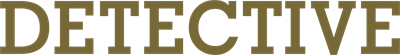 Detective (ASP Software) - Clear Logo (null) - 2400x331