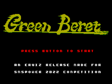 Green Beret - Screenshot - Game Title (Europe) - 256x192