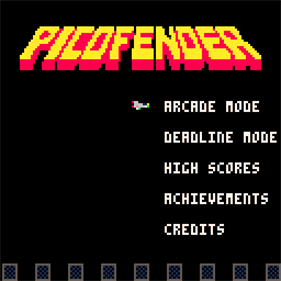 Picofender - Screenshot - Game Title - 384x384