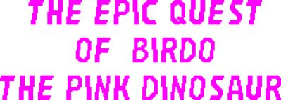 The Epic Quest Of Birdo The Pink Dinosaur - Clear Logo (World) - 2370x850