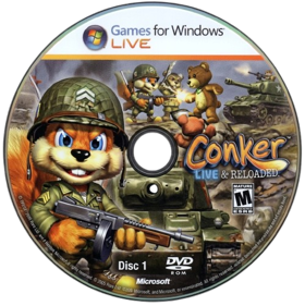 Conker: Live & Reloaded - Fanart - Disc (North America) - 499x500
