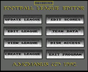 Football League Editor - Screenshot - Game Select (null) - 649x530