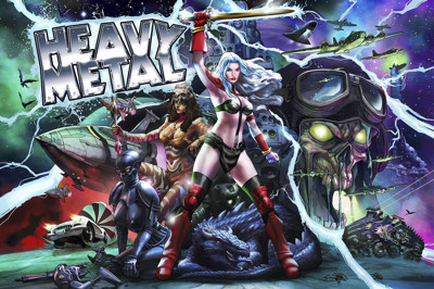 Heavy Metal (Stern) - Arcade - Marquee (null) - 1600x1065