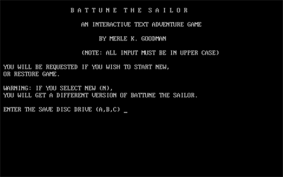 Battune the Sailor - Screenshot - Game Title (null) - 640x400