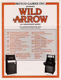 Wild Arrow - Advertisement Flyer - Back (North America) - 850x1105
