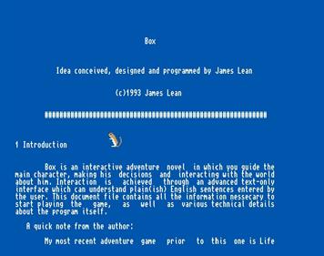 Box: The Adventure - Screenshot - Game Title (null) - 701x553